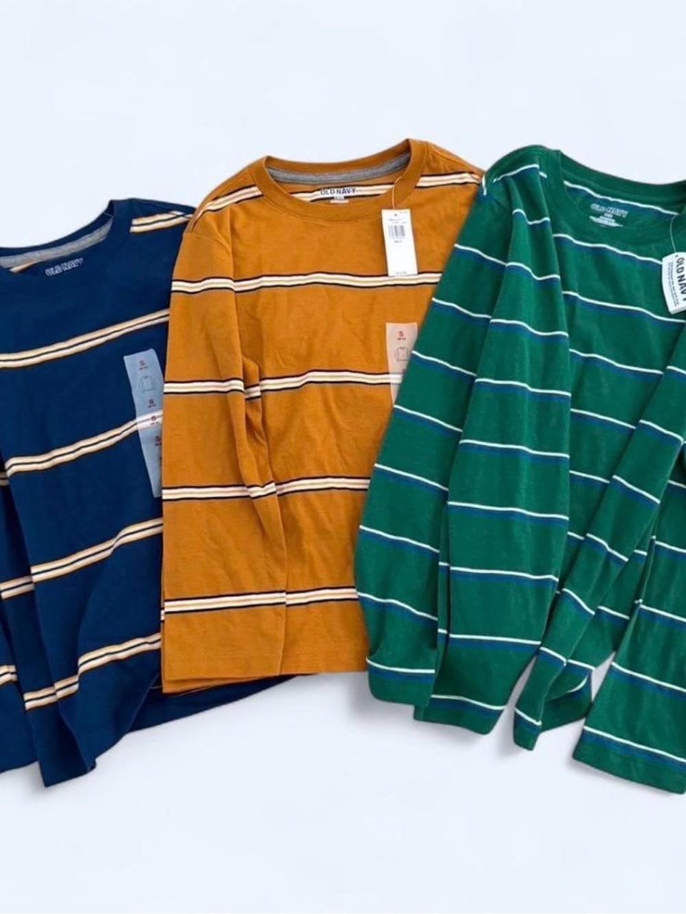 Bundle Old Navy Kids' Striped Long-Sleeve Tees